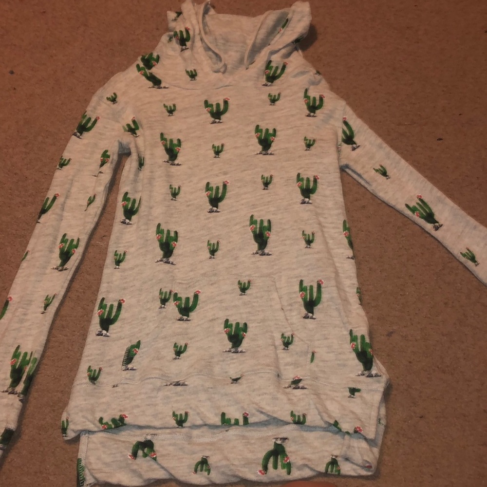 Long sleeve T-shirt with hood, XS